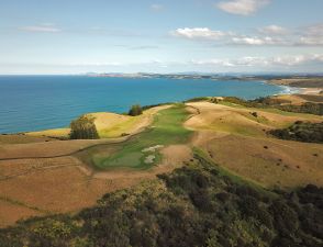 Kauri Cliffs 8th Aerial Back